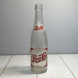 Vintage Sparkling Pepsi Cola Bottle 1950s